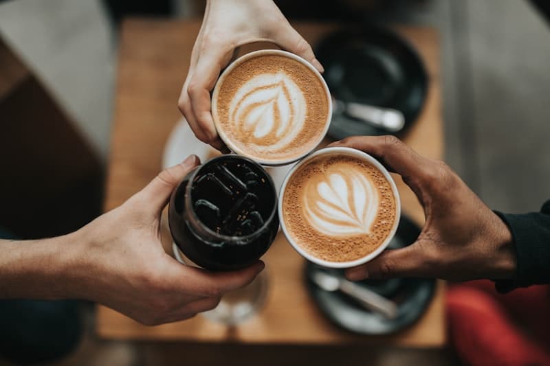 Enjoying a good cup of coffee